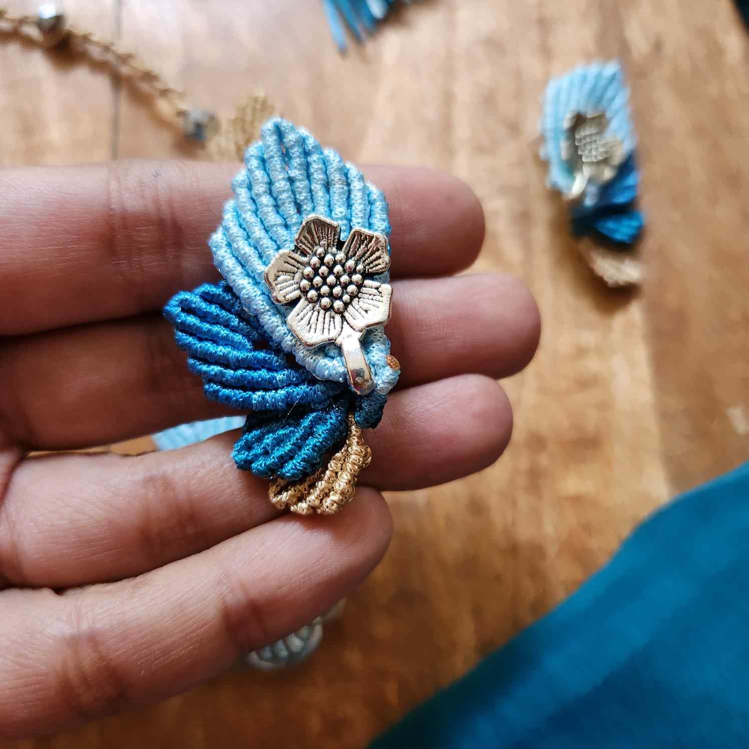 flower and leaves statement necklace and earrings set for women leaf necklace leaf earrings floral necklace haldi necklace