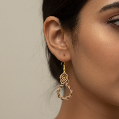 Aavartana macrame earrings