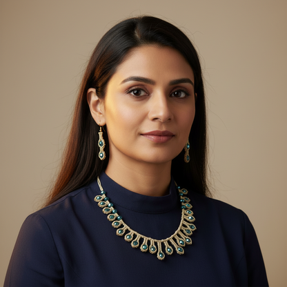 Devasena macrame necklace set