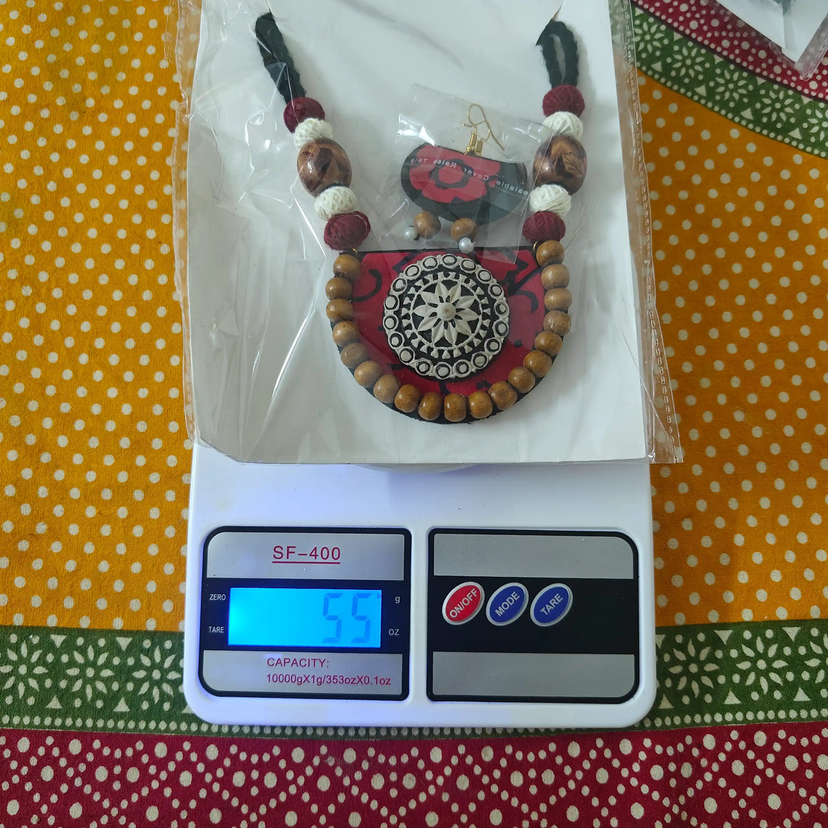 Medini fabric necklace set